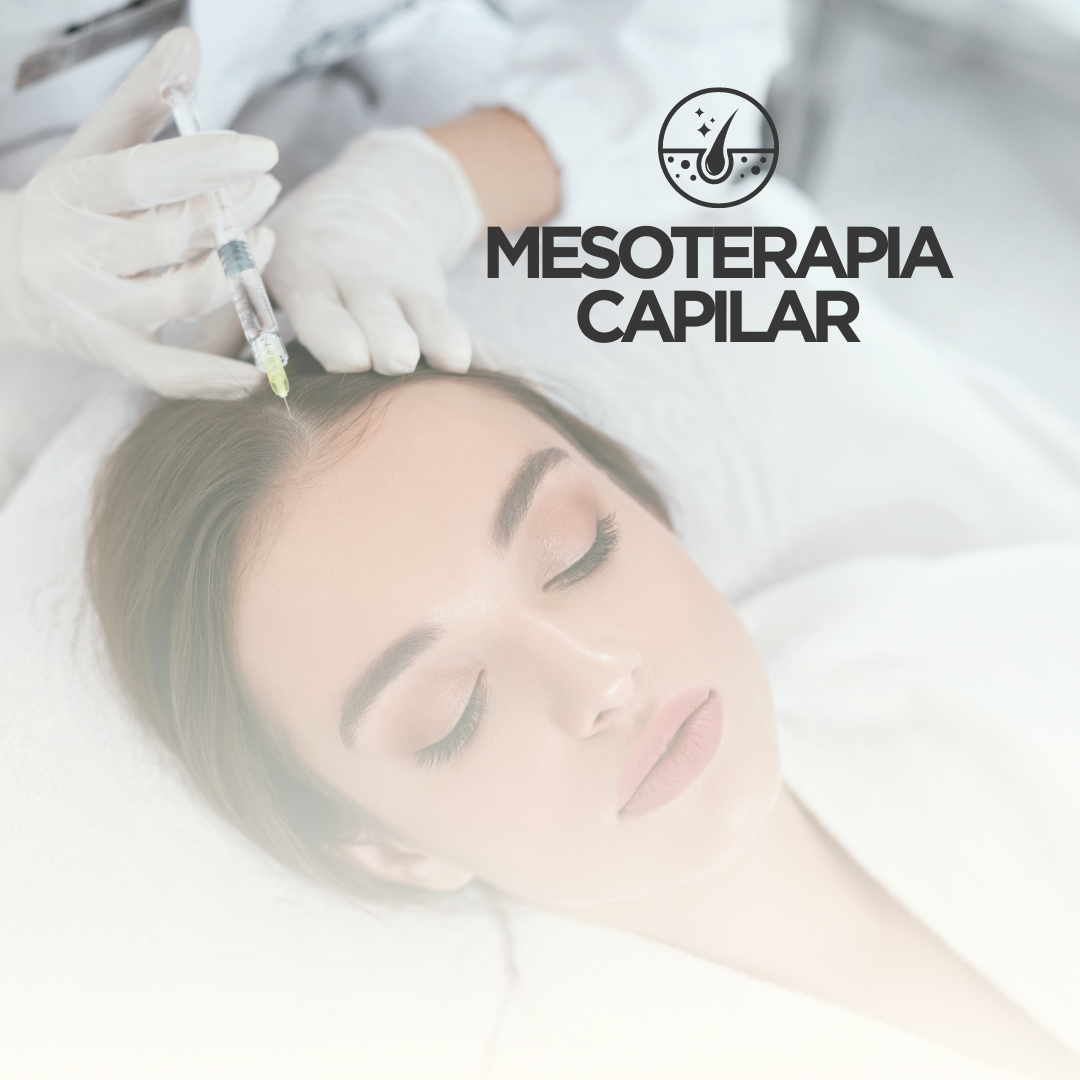 Paciente recibiendo mesoterapia capilar, tratamiento para fortalecer el cabello y prevenir su caída